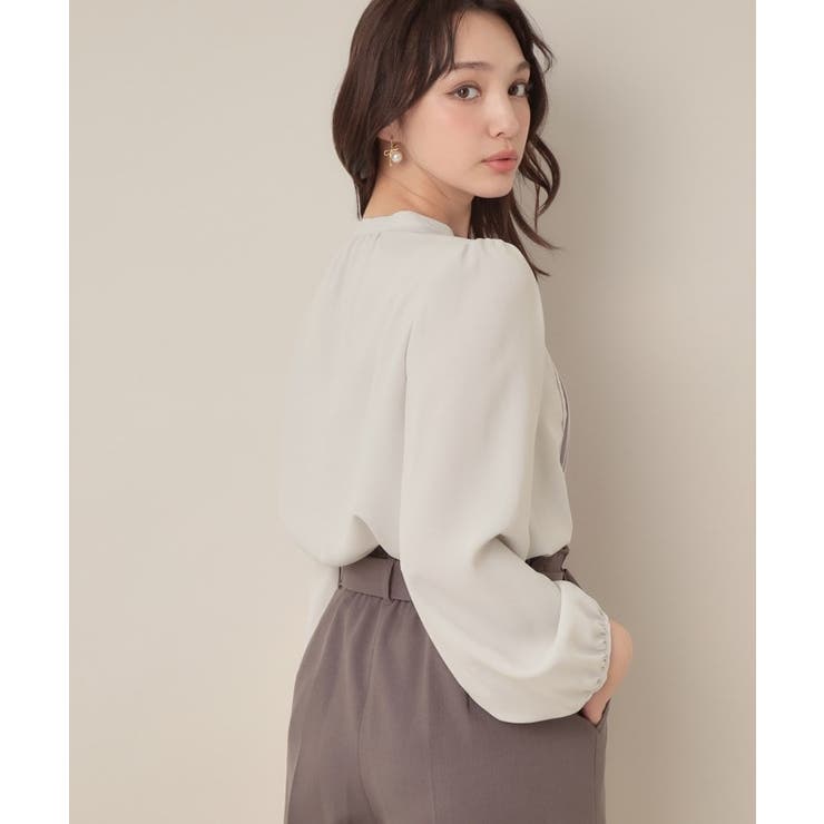 【大人可愛い・通勤】ピンタックレースブラウス | Couture brooch | 詳細画像24 