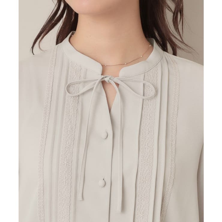 【大人可愛い・通勤】ピンタックレースブラウス | Couture brooch | 詳細画像48 