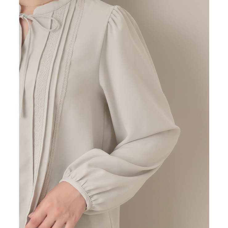 【大人可愛い・通勤】ピンタックレースブラウス | Couture brooch | 詳細画像49 