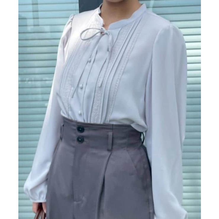 【大人可愛い・通勤】ピンタックレースブラウス | Couture brooch | 詳細画像28 