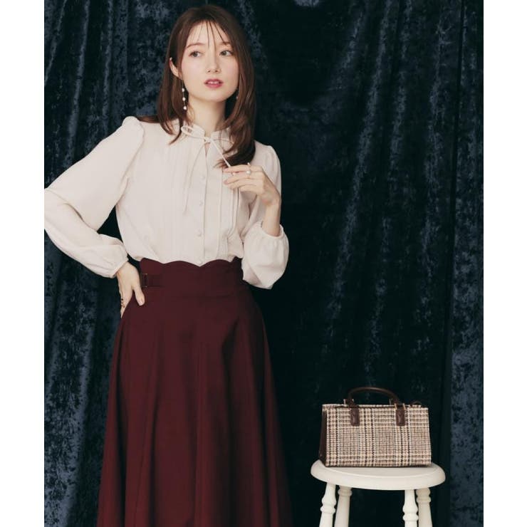 【大人可愛い・通勤】ピンタックレースブラウス | Couture brooch | 詳細画像14 