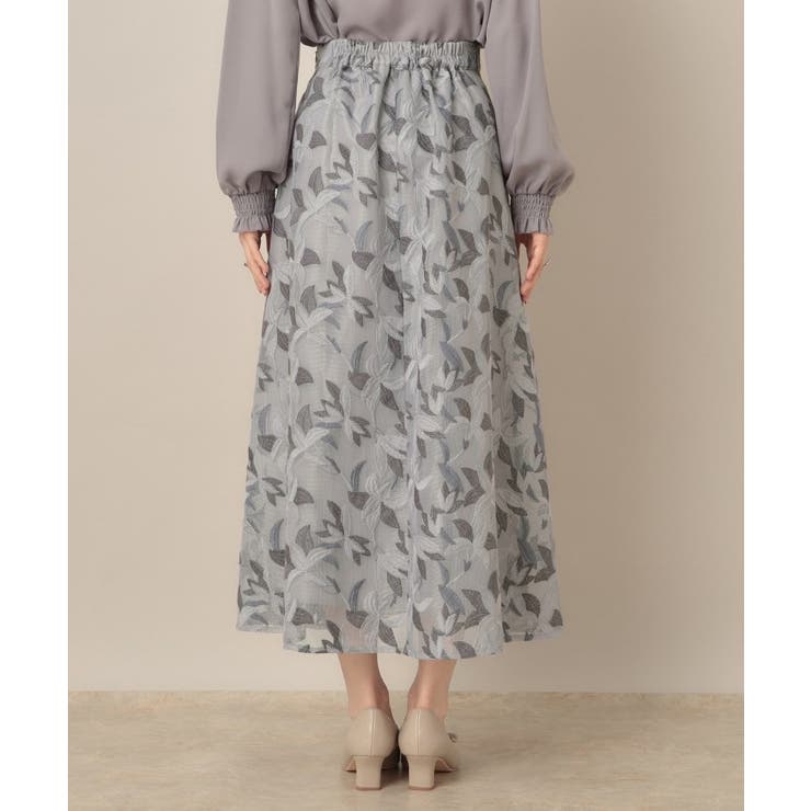 【花柄・きれいめ・通勤】リンドウエンブロメッシュスカート | Couture brooch | 詳細画像28 