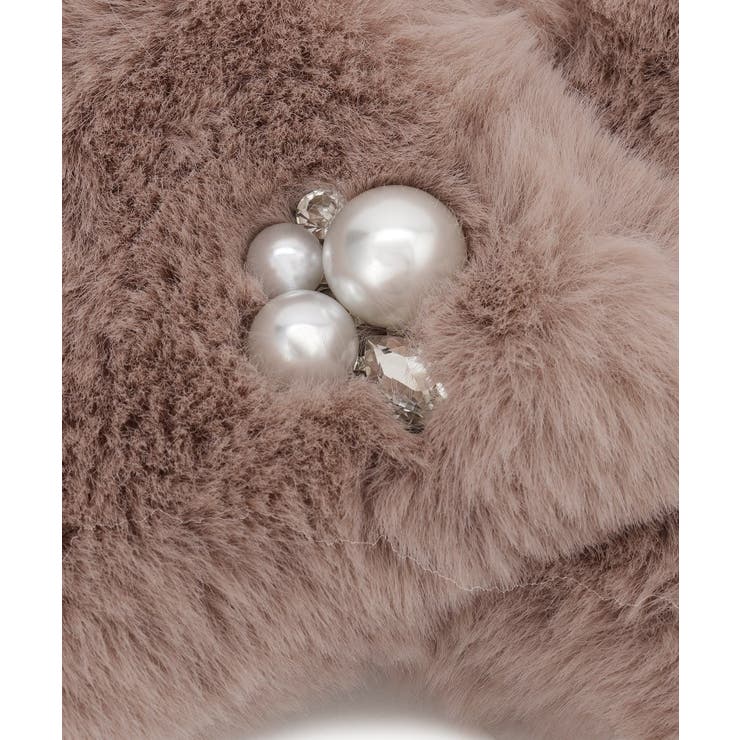 エコファービジューパール調ティペット | Couture brooch | 詳細画像3