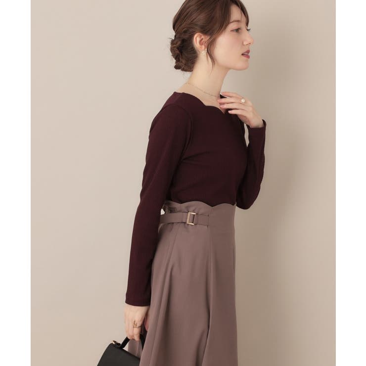 【マシンウォッシャブル・通勤・大人可愛い】ハートネックテレコプルオーバー | Couture brooch | 詳細画像20 