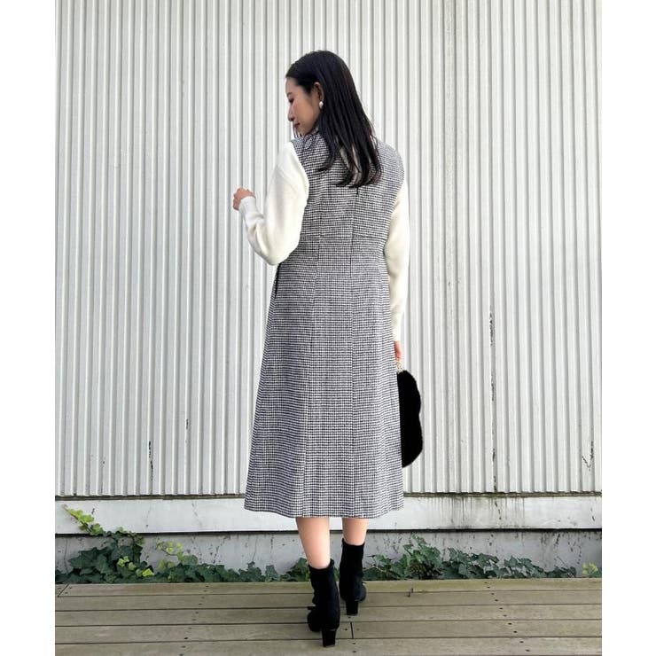 【クラシカル・通勤】ラメ千鳥釦デザインジャンスカ | Couture brooch | 詳細画像11 