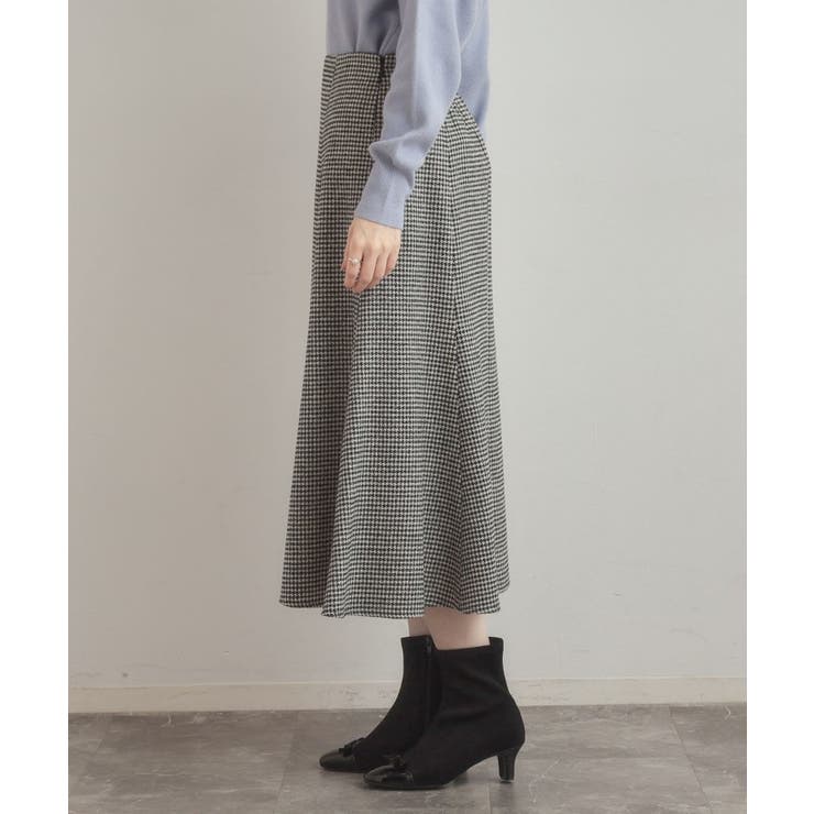 【クラシカル・パッと目を惹く】ラメ千鳥 マーメイド フレアスカート | Couture brooch | 詳細画像30 