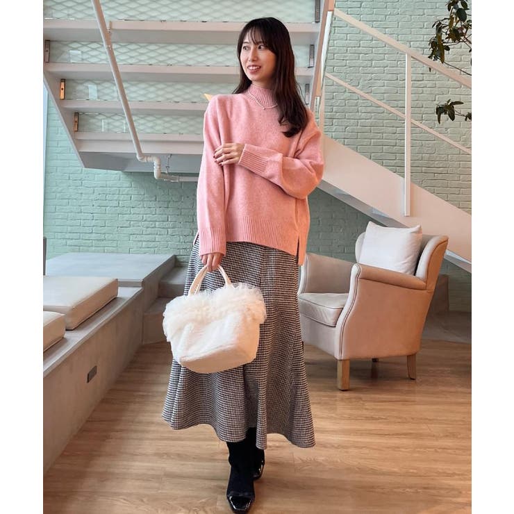 【クラシカル・パッと目を惹く】ラメ千鳥 マーメイド フレアスカート | Couture brooch | 詳細画像12 