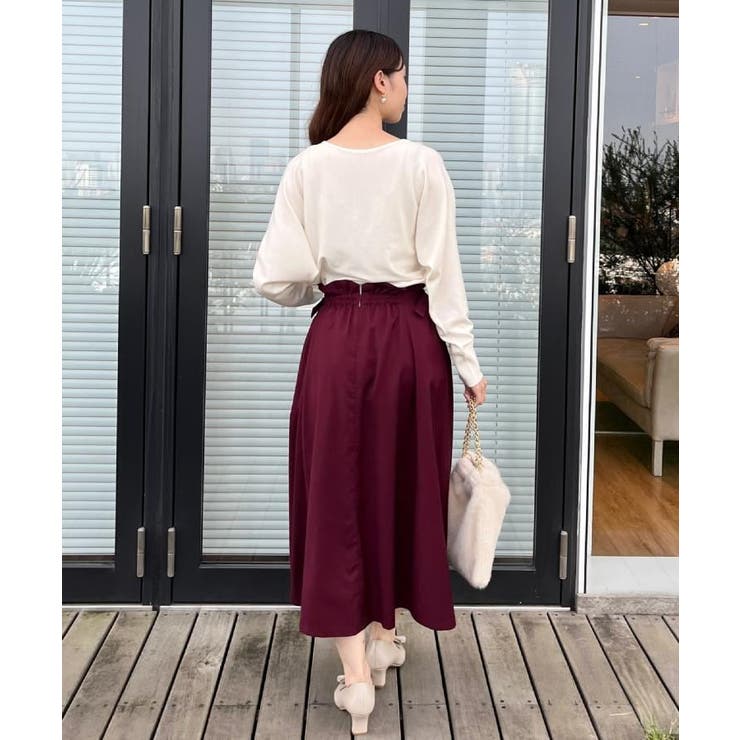 【大人上品・通勤・前後2WAY】バックパール調ドルマンニット | Couture brooch | 詳細画像16 