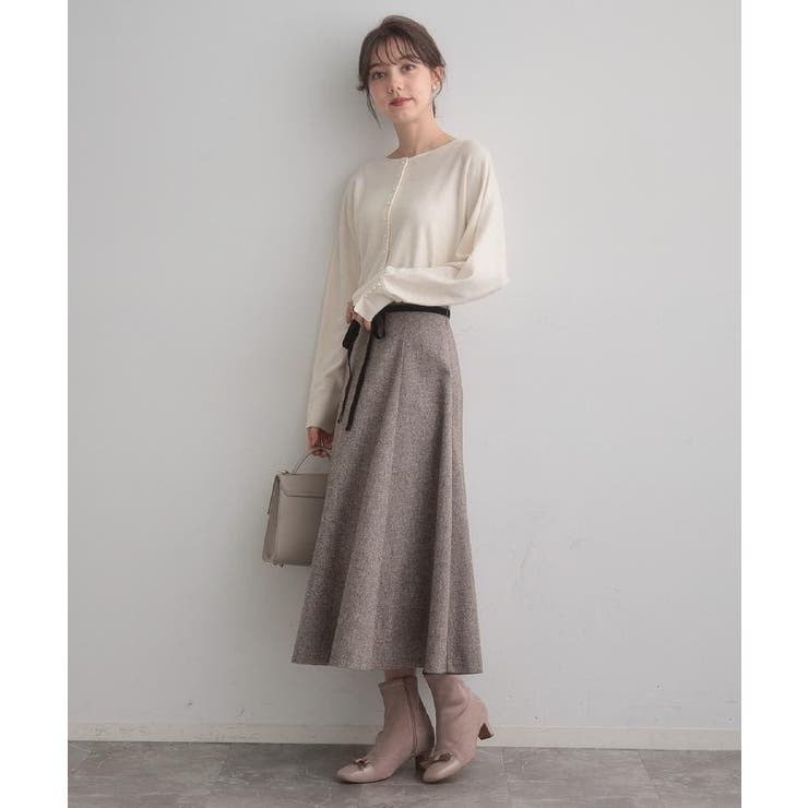 【大人上品・通勤・前後2WAY】バックパール調ドルマンニット | Couture brooch | 詳細画像11 