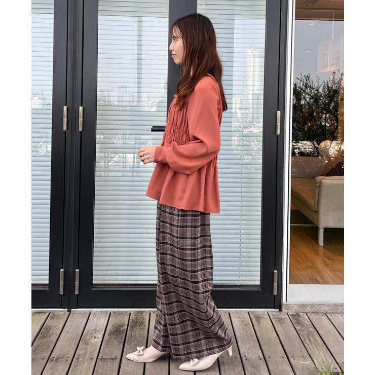 【マシンウォッシャブル・きれいめ・通勤】シャーリングチュニックブラウス | Couture brooch | 詳細画像36 