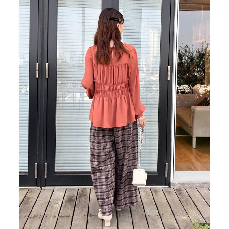 【マシンウォッシャブル・きれいめ・通勤】シャーリングチュニックブラウス | Couture brooch | 詳細画像37 