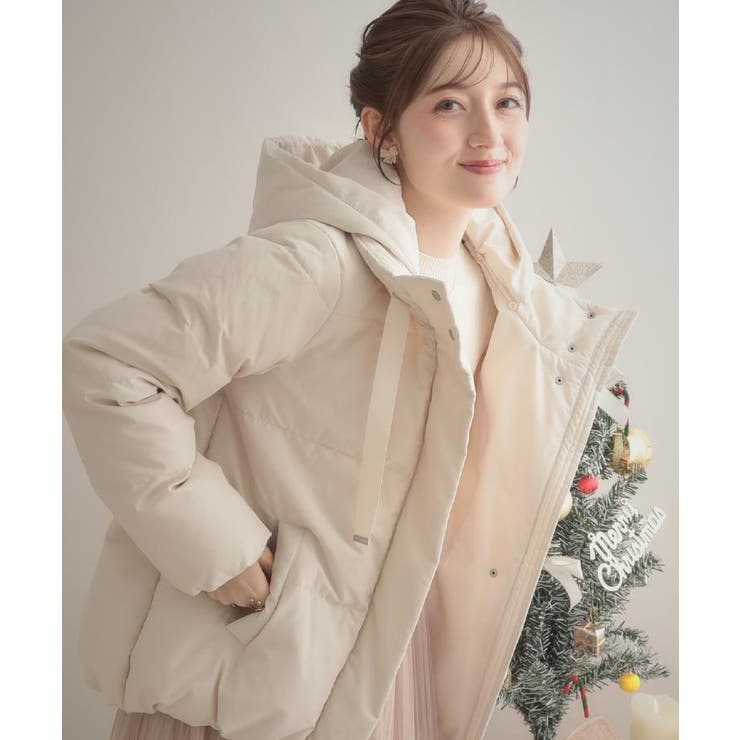 アイボリー(004) | 【冬の名品・撥水】愛されダウン | Couture brooch