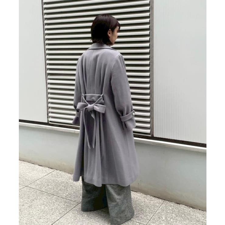 【大人上品・ベルト付き】パール調釦チェスターコート | Couture brooch | 詳細画像28 