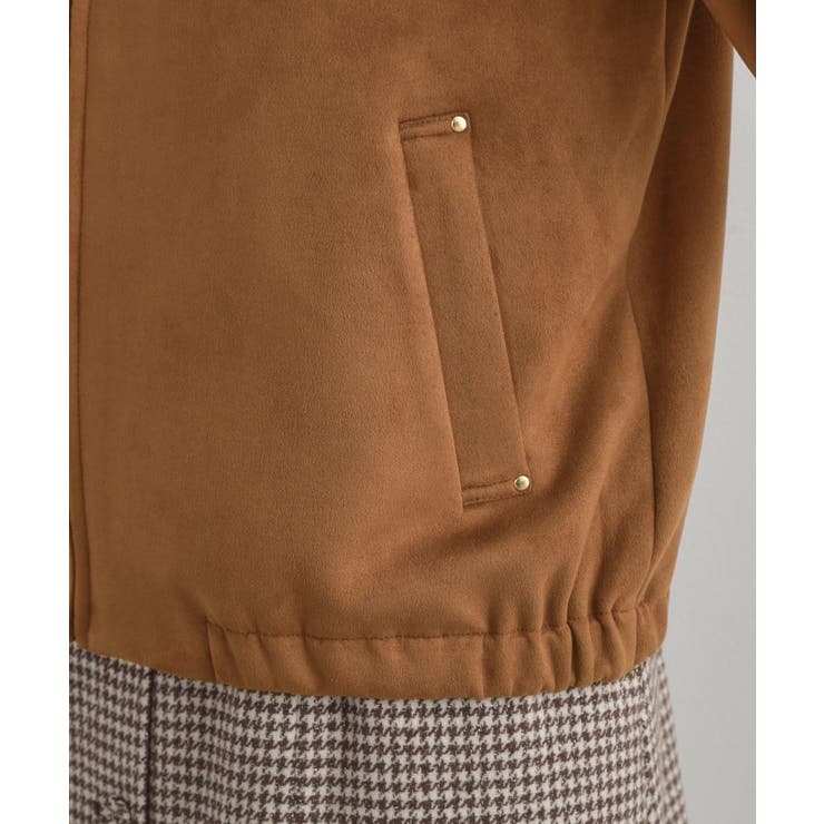 【通勤・大人上品】スエード調ダンボール ノーカラージャケット | Couture brooch | 詳細画像46 