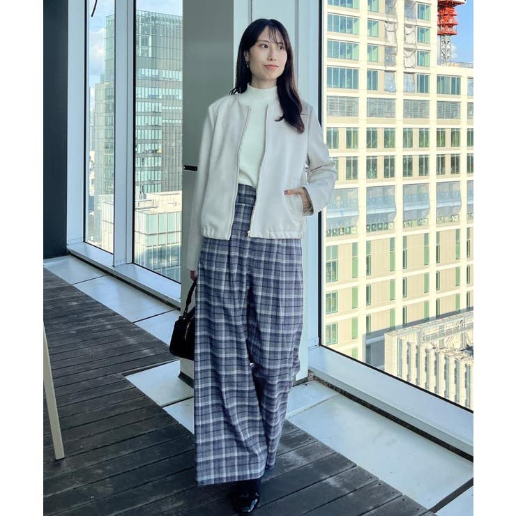 【通勤・大人上品】スエード調ダンボール ノーカラージャケット | Couture brooch | 詳細画像13 