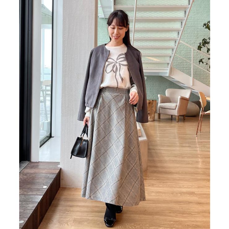 【通勤・大人上品】スエード調ダンボール ノーカラージャケット | Couture brooch | 詳細画像23 