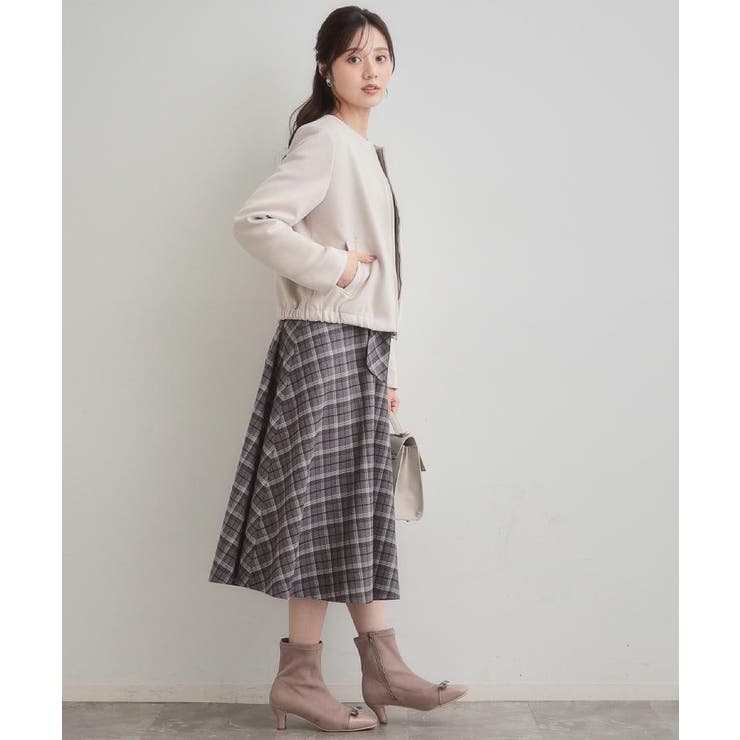 【通勤・大人上品】スエード調ダンボール ノーカラージャケット | Couture brooch | 詳細画像10 