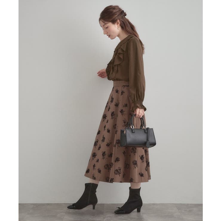 【大人可愛い・通勤】ラッフルフリルブラウス | Couture brooch | 詳細画像10 