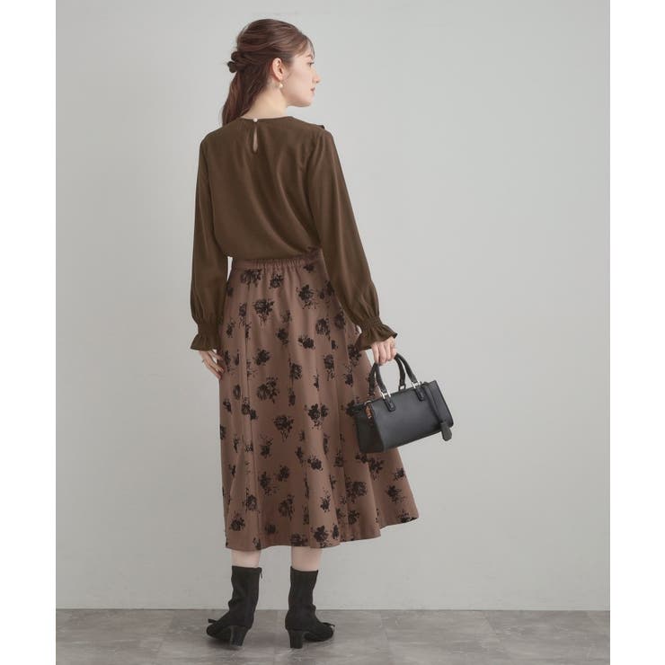 【大人可愛い・通勤】ラッフルフリルブラウス | Couture brooch | 詳細画像11 