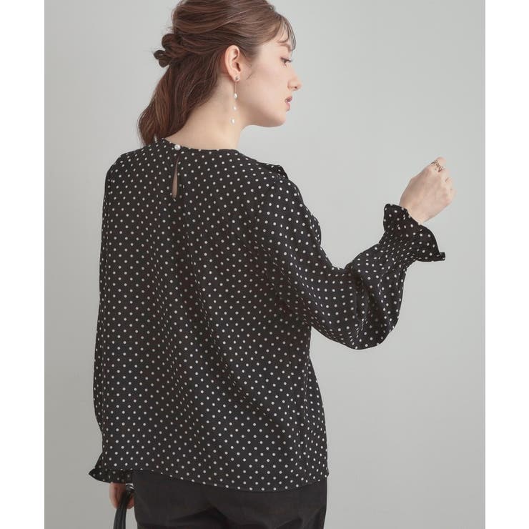 【大人可愛い・通勤】ラッフルフリルブラウス | Couture brooch | 詳細画像34 