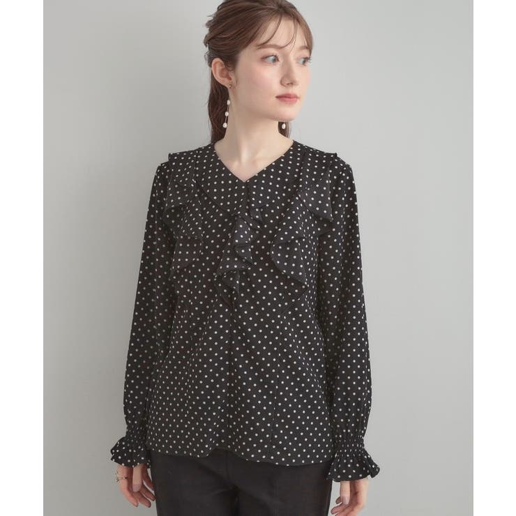 【大人可愛い・通勤】ラッフルフリルブラウス | Couture brooch | 詳細画像41 