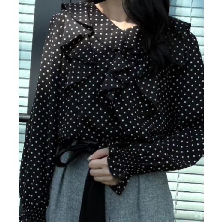 【大人可愛い・通勤】ラッフルフリルブラウス | Couture brooch | 詳細画像37 