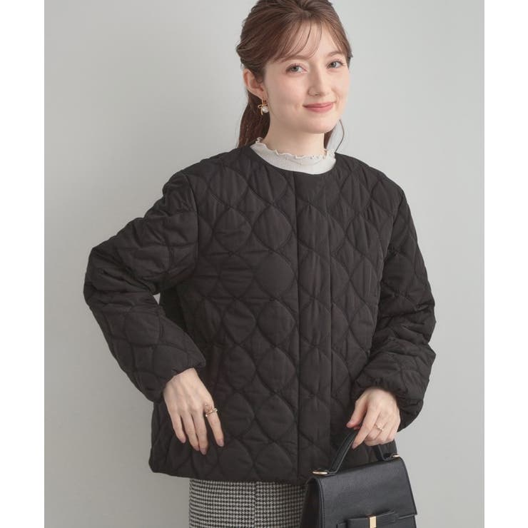 【撥水・大人可愛い】リボンキルティングジャケット | Couture brooch | 詳細画像17 