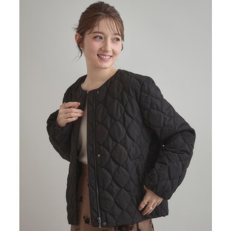 【撥水・大人可愛い】リボンキルティングジャケット | Couture brooch | 詳細画像15 