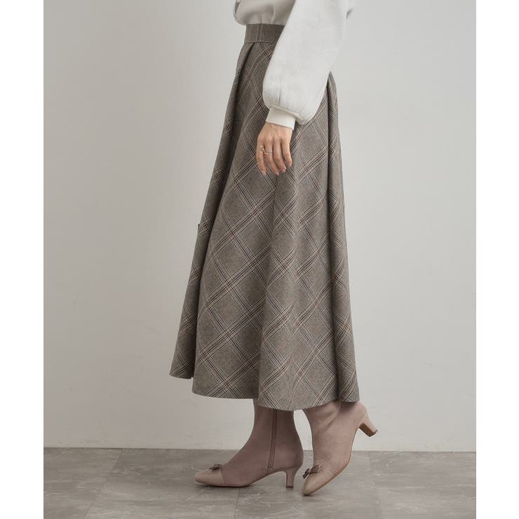 【通勤・大人可愛い】TRチェックスカート | Couture brooch | 詳細画像15 