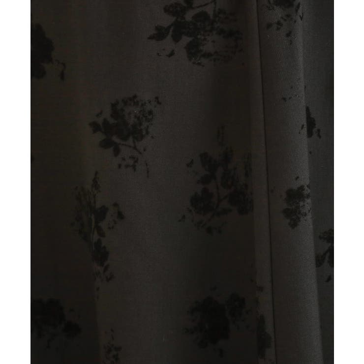 【美シルエット・通勤】フロッキーフラワープリントスカート | Couture brooch | 詳細画像25 