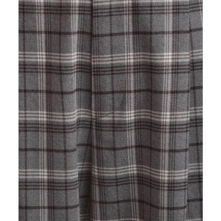 【大人可愛い】起毛先染めチェック柄 スカラウエスト ワイドパンツ | Couture brooch | 詳細画像29 