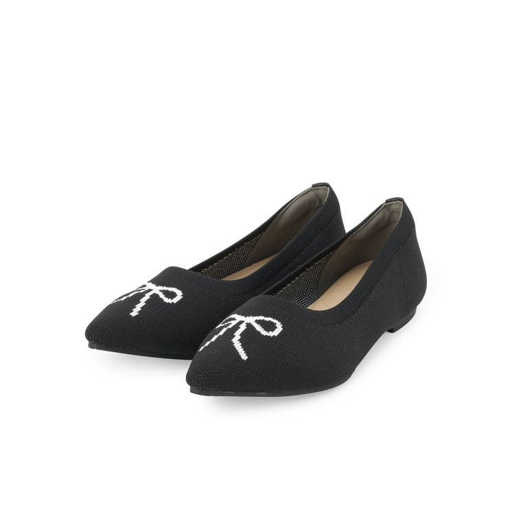 ブラック(619) | ニットアソートパンプス | Couture brooch