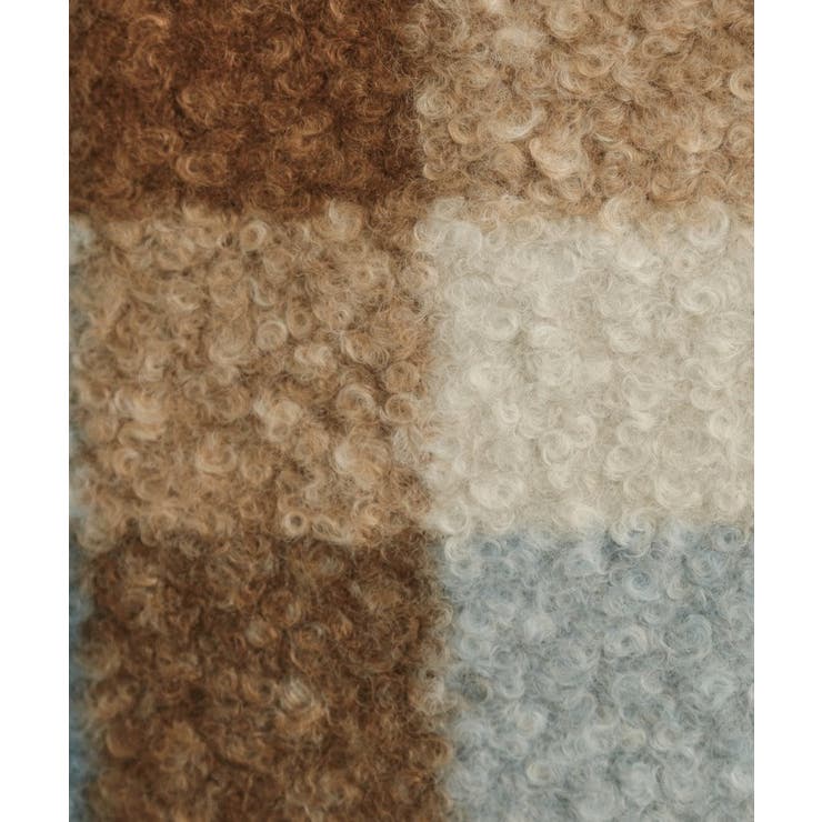 【S-LL/無地・チェック柄】プードルボア ショートコート | Couture brooch | 詳細画像41 