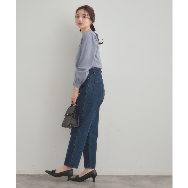 【着映え】ハートドットラメ刺繍ニット | Couture brooch | 詳細画像14 