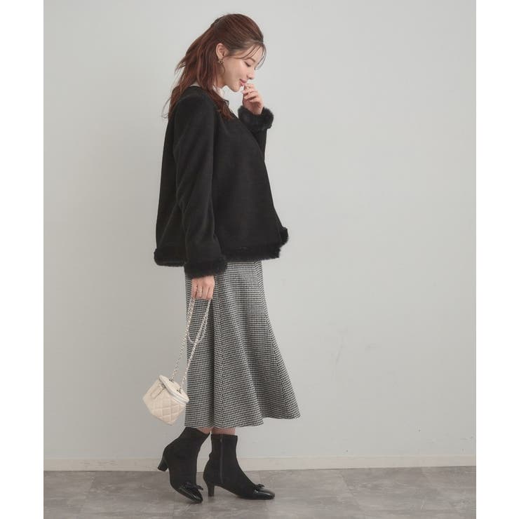 【大人レディ・フェイクファー取り外し可能】ケープ風ショートコート | Couture brooch | 詳細画像19 