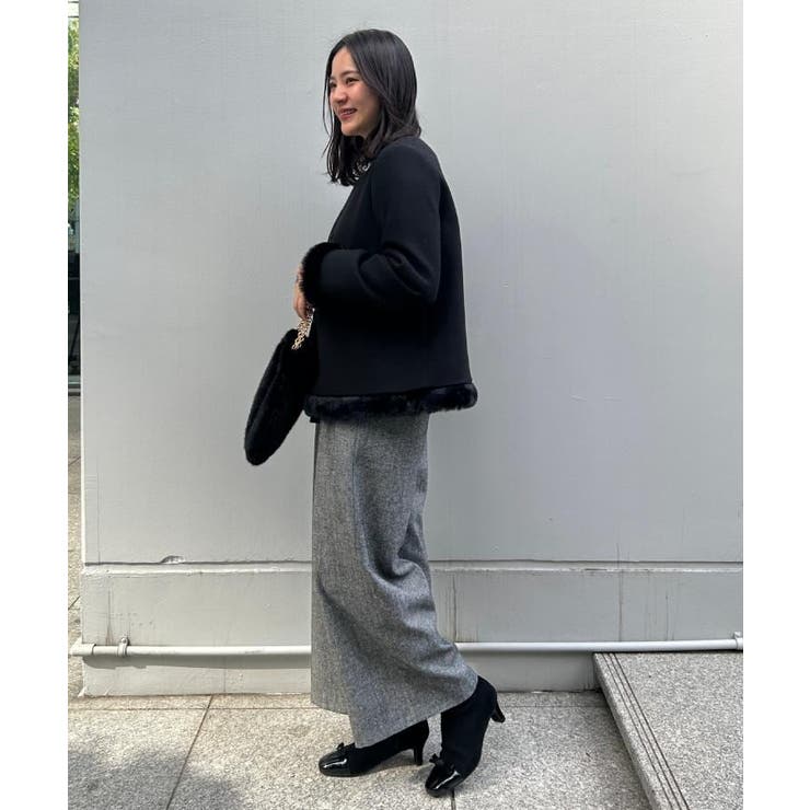 【大人レディ・フェイクファー取り外し可能】ケープ風ショートコート | Couture brooch | 詳細画像31 