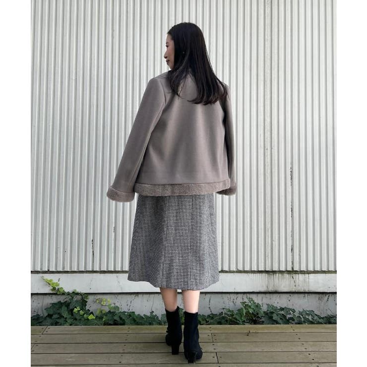 【大人レディ・フェイクファー取り外し可能】ケープ風ショートコート | Couture brooch | 詳細画像44 