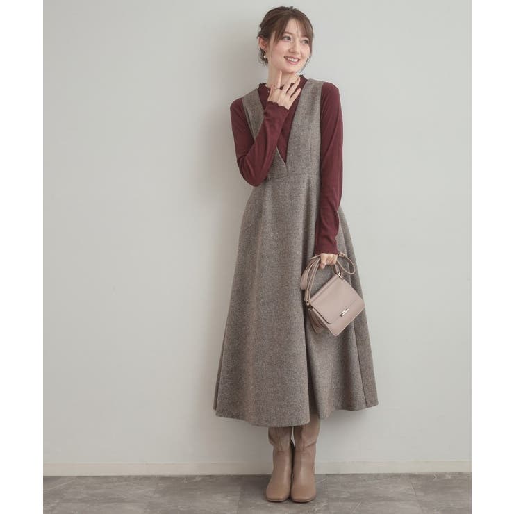 【通勤・大人上品】ラメツイード ジャンパースカート | Couture brooch | 詳細画像13 