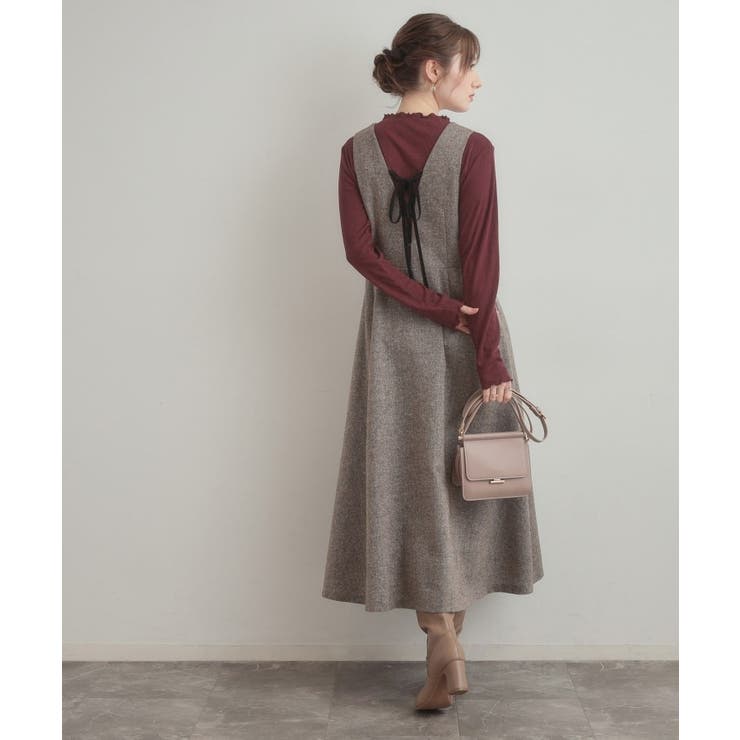 【通勤・大人上品】ラメツイード ジャンパースカート | Couture brooch | 詳細画像15 