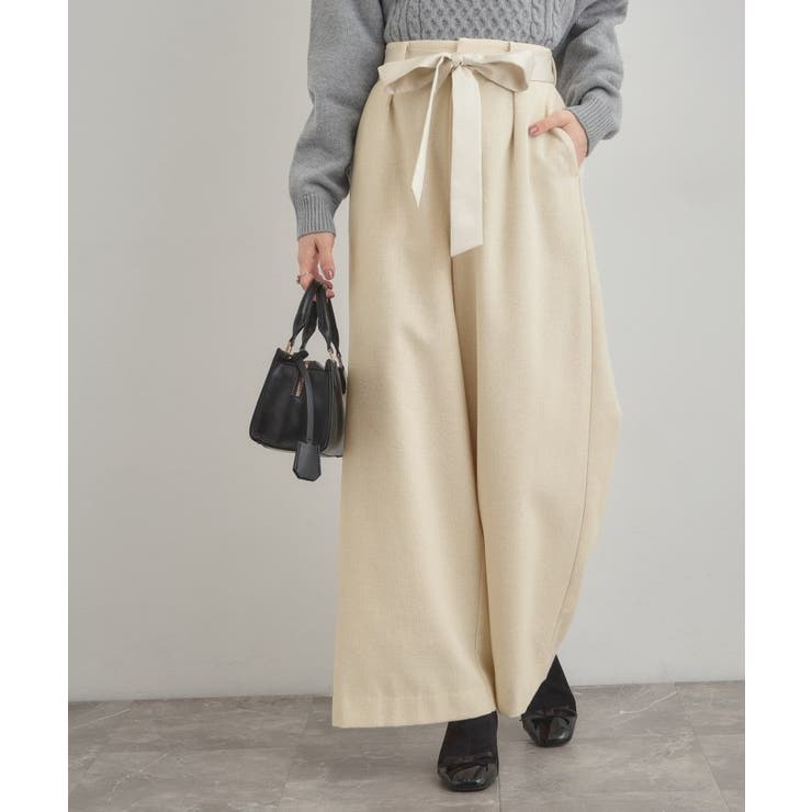 【上品華やか・通勤】ラメツイード ワイドパンツ | Couture brooch | 詳細画像36 