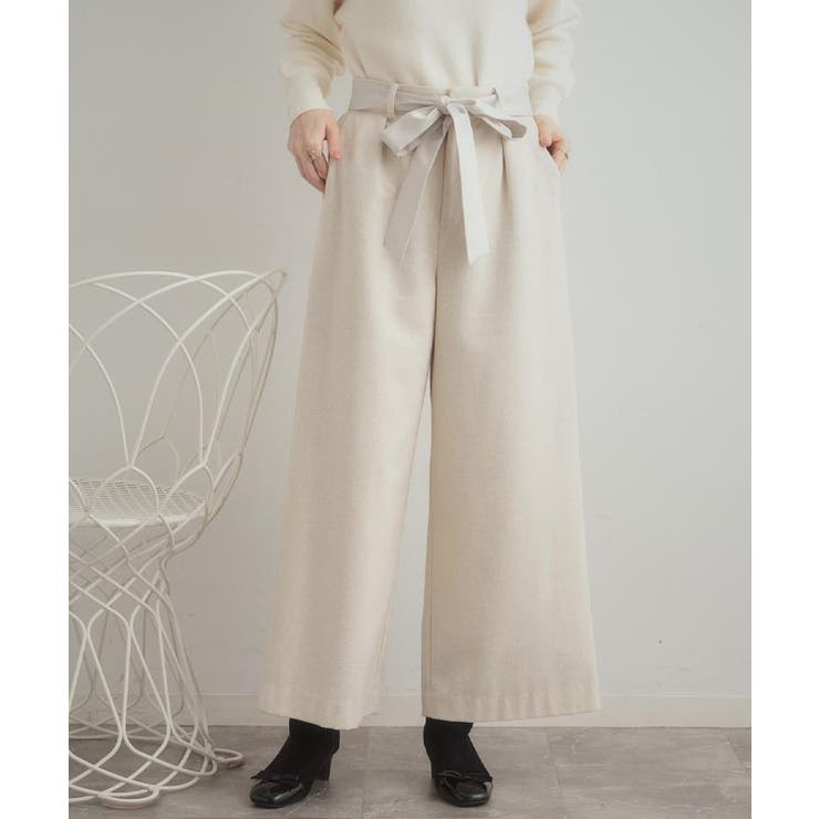 【上品華やか・通勤】ラメツイード ワイドパンツ | Couture brooch | 詳細画像40 