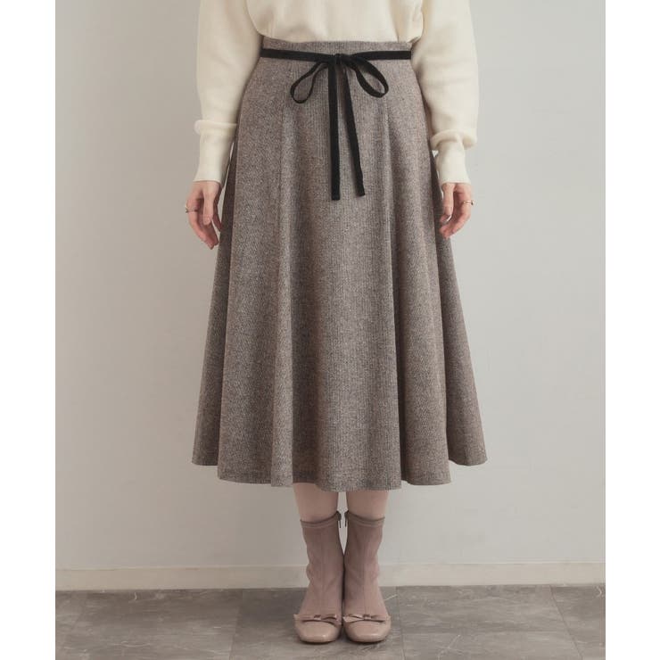【通勤・大人上品】ラメツイード フレアスカート | Couture brooch | 詳細画像26 