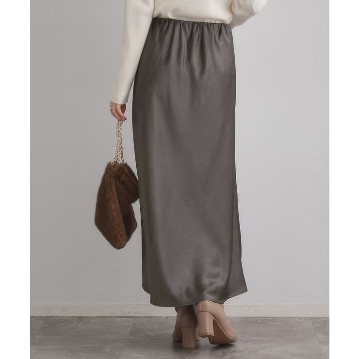 シルキーヘビーサテンスカート | Couture brooch | 詳細画像10 