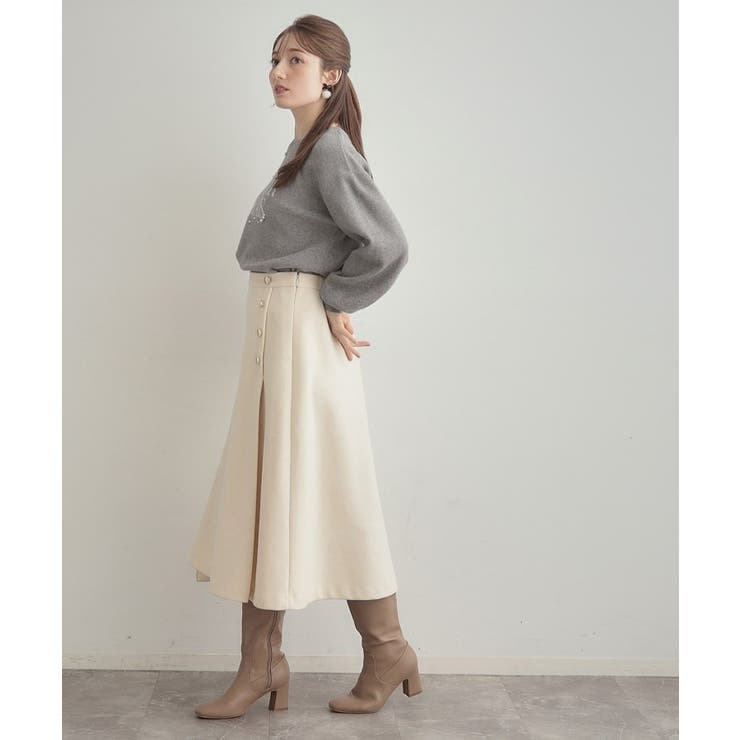 【パール調・ビジューデザイン】華やかロゴニット | Couture brooch | 詳細画像13 