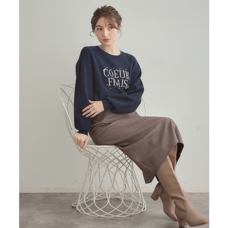 【パール調・ビジューデザイン】華やかロゴニット | Couture brooch | 詳細画像23 