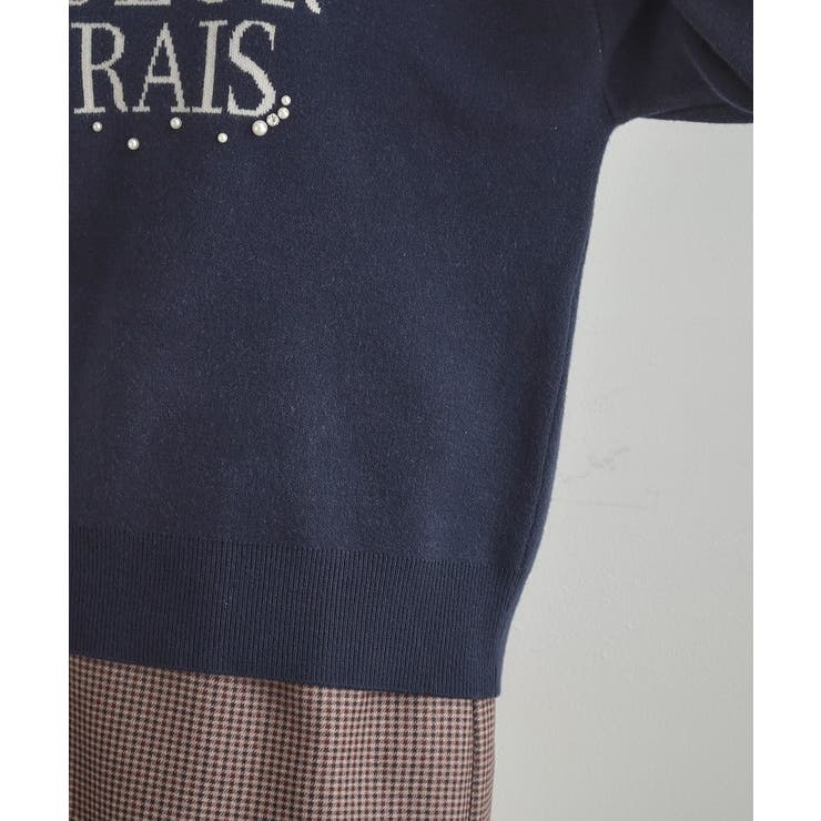 【パール調・ビジューデザイン】華やかロゴニット | Couture brooch | 詳細画像45 