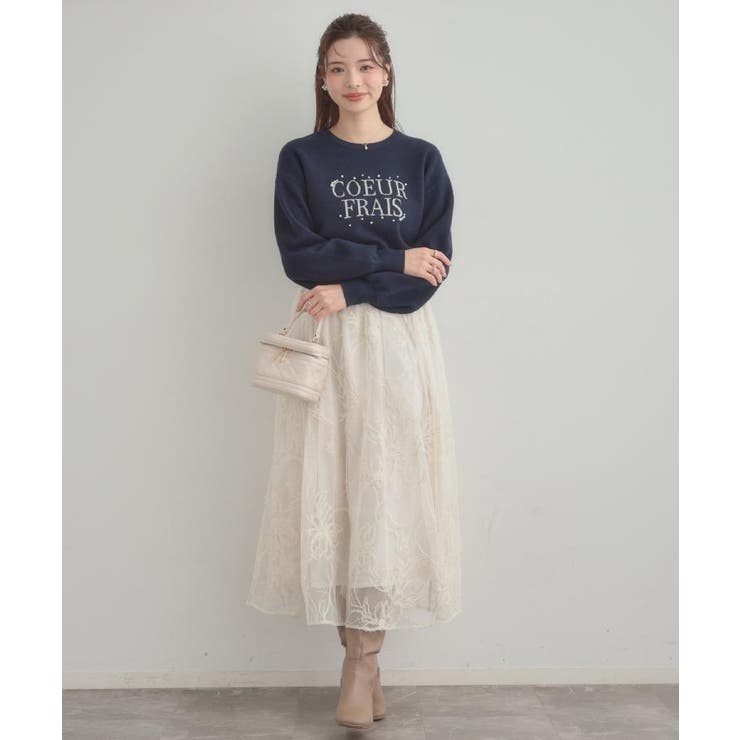 【パール調・ビジューデザイン】華やかロゴニット | Couture brooch | 詳細画像30 