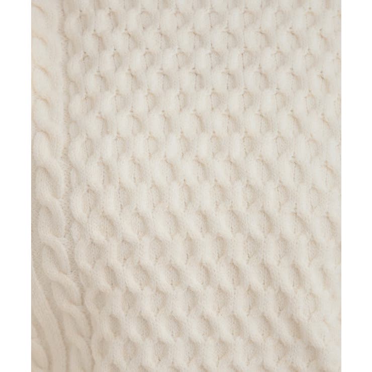 【きれいめ】パール調デザイン アラン柄ニット | Couture brooch | 詳細画像37 