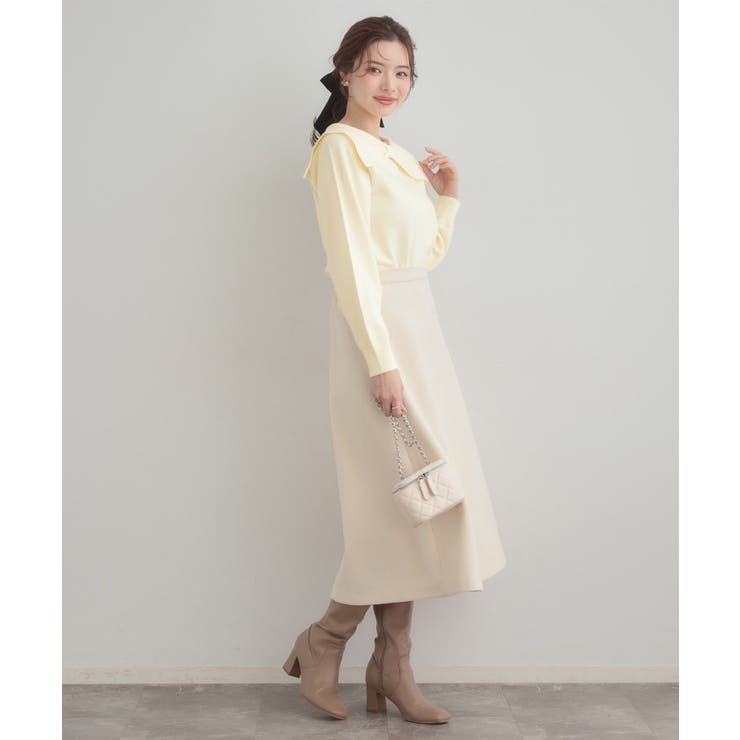 【着映え】リボンカラー デザインニット | Couture brooch | 詳細画像2 