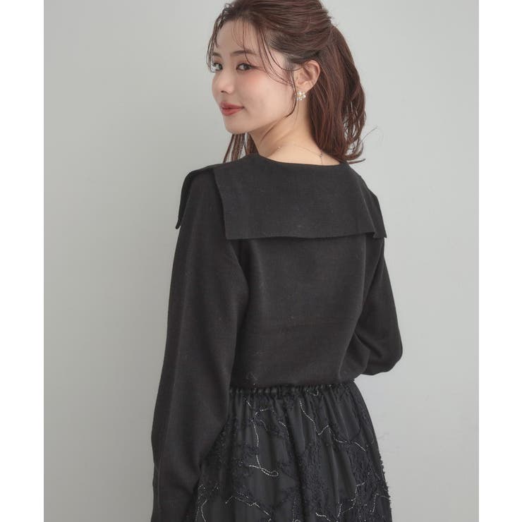 【着映え】リボンカラー デザインニット | Couture brooch | 詳細画像31 